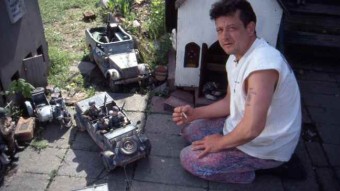 Mark Hogancamp at work in Marwencol. (Photo by Tom Putnam)Mark Hogancamp at work in Marwencol. (Photo by Tom Putnam)